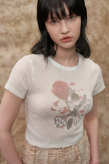ローズTシャツ
