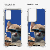 selfie blue cat case