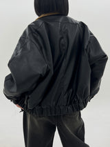 ウールレザージャンパー / Wool leather jumper (2color)