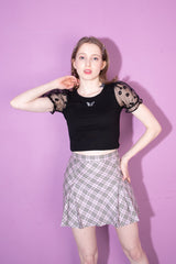 バタフライビーチTシャツ/butterfly patch t-shirt black
