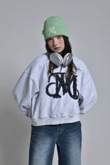 ダメージロゴビーニー / damage logo beanie (green)