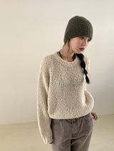 About balloon round knit 