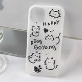 Poop Cat mettewhite Phone Case 
