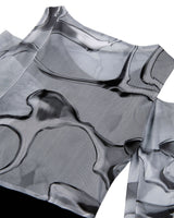 インアウト3Ⅾプリントトップ/In&Out 3D Printed Top _ Black