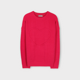 ASCLO Heart Cable Round Knit (4color)