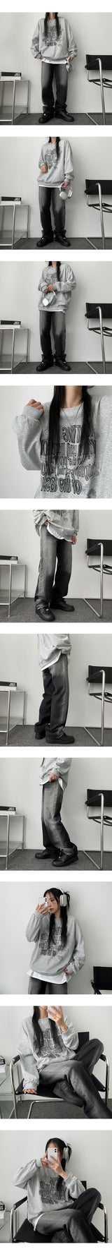By Deep Washing Denim Pants