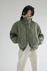 ヴィンテージキルティングジャンパー/vintage quilted jumper