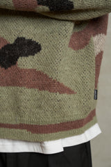 BRUSHED CAMO KNIT