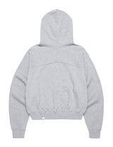 Wセラーロゴクロップドフーディー/W SELLER LOGO CROPPED HOODIE GREY(CV2CFFM402A)