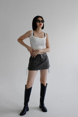 コルセットクラックスカート / Corset Crack Skirt (2color)