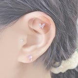 ホワイトシルバーパールピアス / [Styling] White Silver Pearl Piercing Set