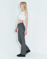コーテッドバックスリットジーンズ / Coated Back Slit Jeans _ Grey