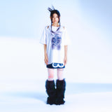 カットアウトグラフィックTシャツ / 222 Cutout graphic t-shirts - White
