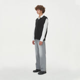 BLOCK LINK KNIT VEST_BLACK (6610821415030)
