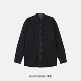 Perfect Box Fit Pocket Denim Shirt (3color)