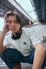 コラボレーションロゴTシャツ / PUBLUX × GRAVER - WHITE