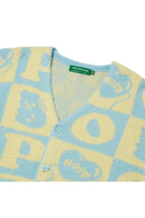 Hope Checker-Board Cardigan_Mint (6678734110838)