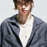 2ウェイハーフリング&ボールネックレス / 2way half ring & ball necklace