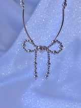Ribbon Heart Beam Necklace