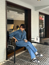 シグフィットデニムシャツ/LMN Sig Loose Fit Denim Shirt (4 colors)