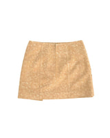 スエードミニラップスカート/DOZI - Suede Mini Wrap Skirt _ Camel