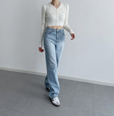 Miss Daily V-Neck Cropped Cardigan [4 colors]