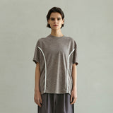 ソフトバイアスラインTシャツ/SOFT BIAS LINE T-SHIRT (BEIGE)