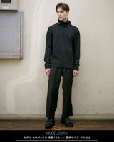 バックジップタートルネックロングスリーブカットソー/ BACK ZIP TURTLENECK L/S (4574075617398)