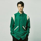 エッセンシャルバラシティシャツ / essential varsity shirts green