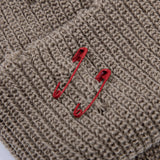 BBD Ripped Custom Long Beanie (Dark Beige)
