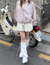 リボンストリングレッグウォーマー / Ribbon String Leg Warmer