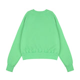 Stupid baby Crop Sweat-shirt [Green] (6535250804854)