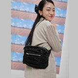 Luna shirring cross baga (black) (6684442755190)