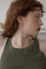 3ペンダントポイントウィズスリムチェーンネックレス/3 pendant point with slim chain necklace