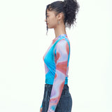 LSDウォーマー グラフィック クロップ Tシャツ / LSD WARMER GRAPHIC CROP T