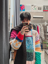 [HANDMADE]プレミアムマルチスクイズニット