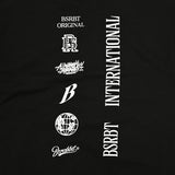 マルチロゴクルーネック / BSR2223FWPO074 MULTI LOGO CREWNECK BLACK