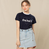 アイレットデニムスカート / EYELET DENIM SKIRT (LIGHT)