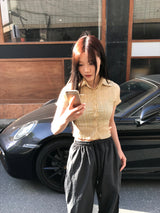 Bumpy half shirt 