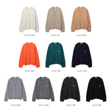 LMN Prep Cable Embroidery Cardigan (10 colors)