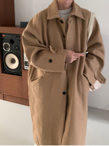 Nus. Wool Black Coat (베이지)