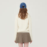 Classic cashmere cable knit (6652482158710)