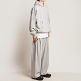 ワイドフィットツータックプリーツスウェットパンツ/DAMP WIDE FIT TWO-TUCK PLEAT SWEAT PANTS