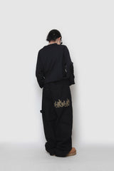 Flame Canvas Wide Pants