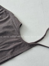 Open Crop Halterneck Sleeveless
