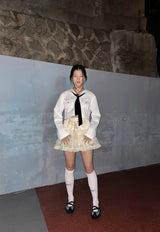セーラータイブラウス / SAILOR TIE BLOUSE _WHITE