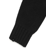 W DAMAGED STAR KNIT CREWNECK BLACK(CV2DFFK601A)