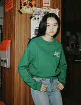 Wセラーロゴスウェットシャツ/W SELLER LOGO SWEATSHIRT BEIGE(CV2CSFM466A)