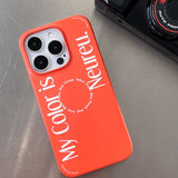 マイカラーケース / My Color Case (Orange Slim Hard)