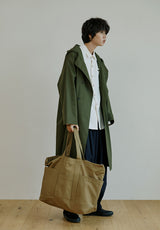 ユニセックスカンバスバッグ/unisex canvas bag beige